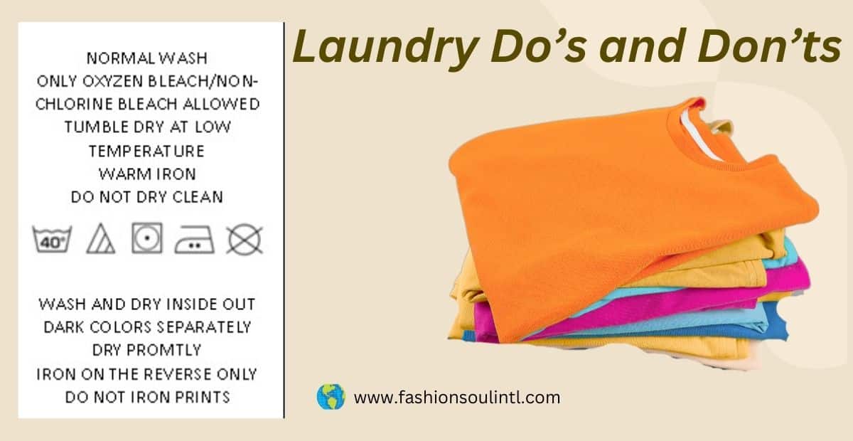 Guide to T-shirt washing labels and their care instructions.