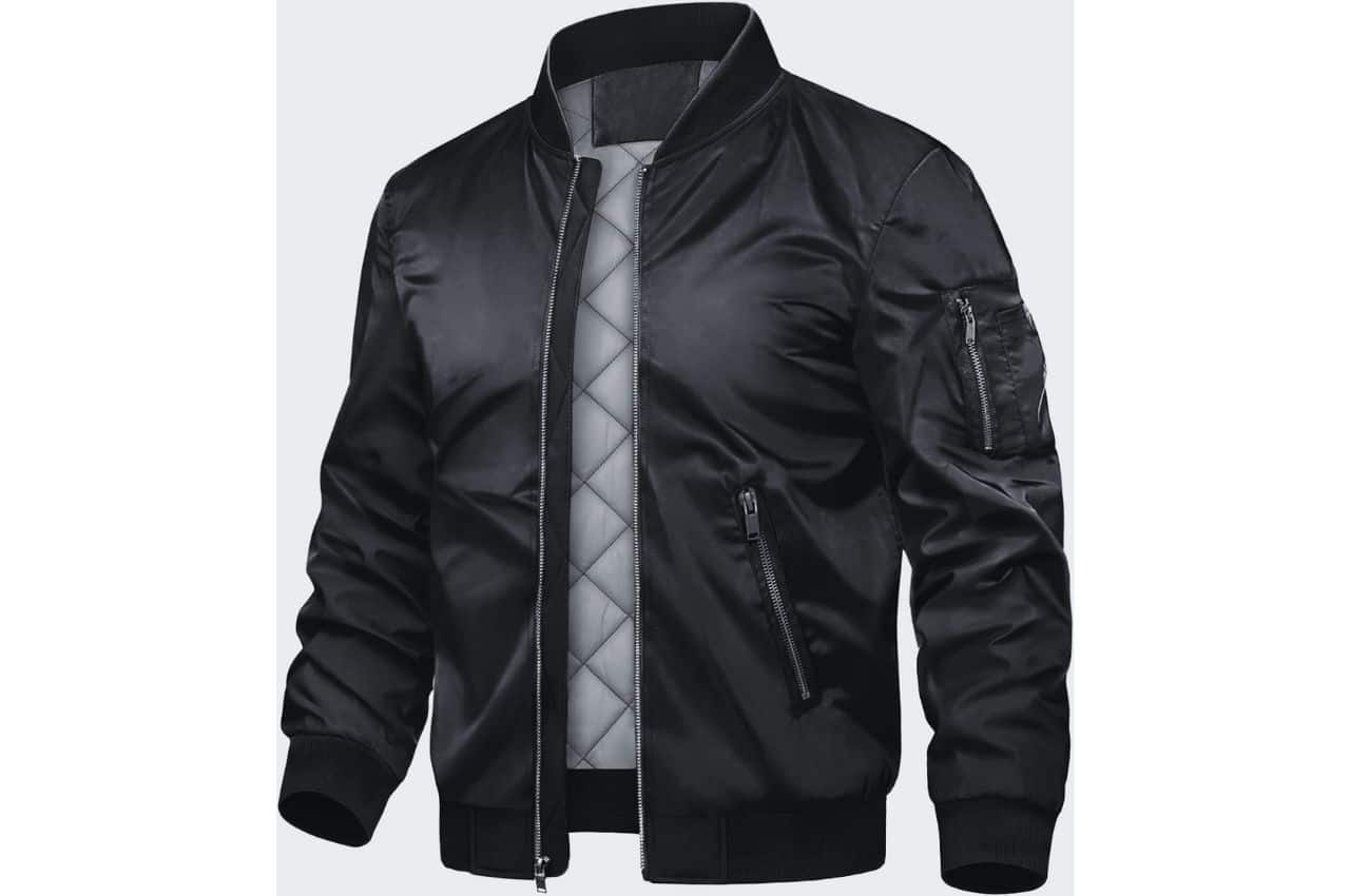 black Bomber Jacket