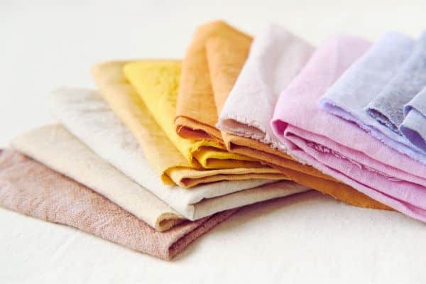 infographic image of show the swatches of Premium Fabrics of casual wear manufacturer in china.