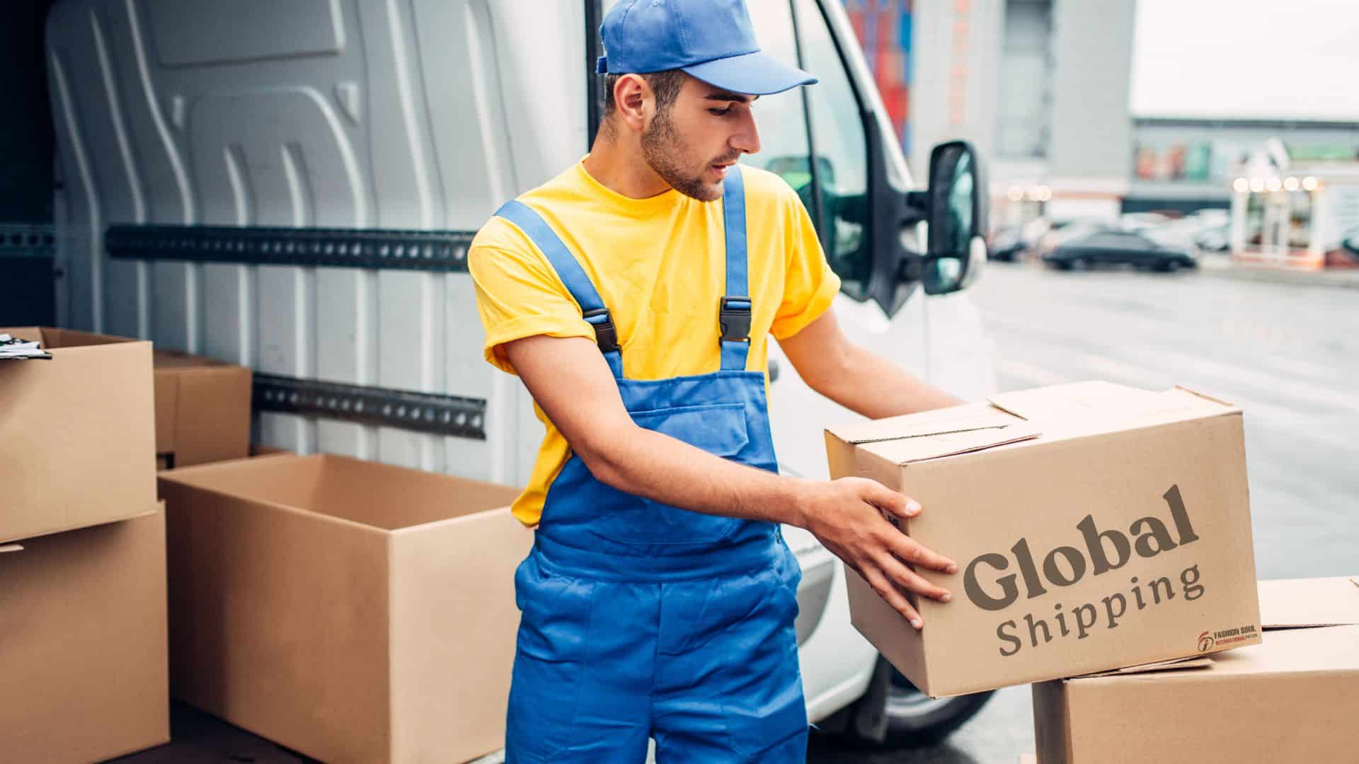 Global shipping services for hoodies supplied by Fashion Soul International.