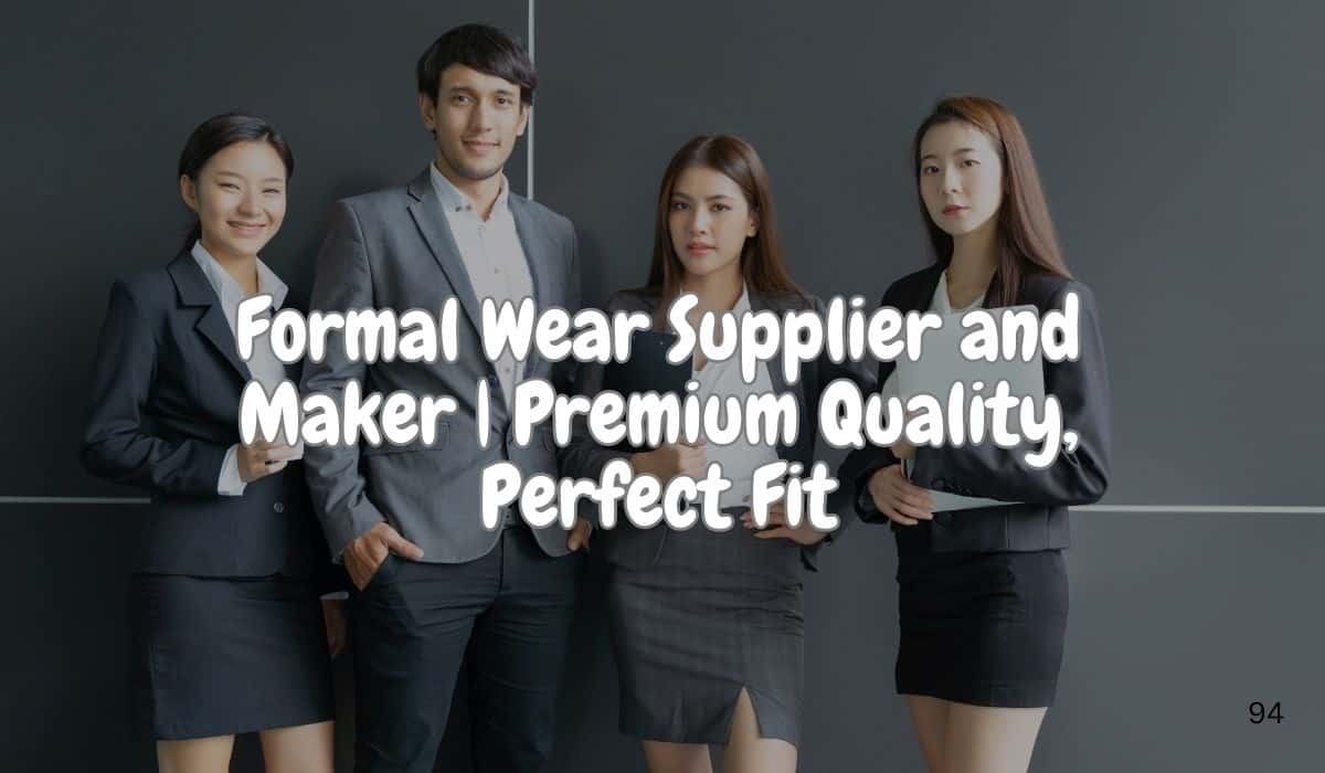 Professional models wearing premium formal wear, showcasing tailored suits and elegant designs by Fashion Soul International.