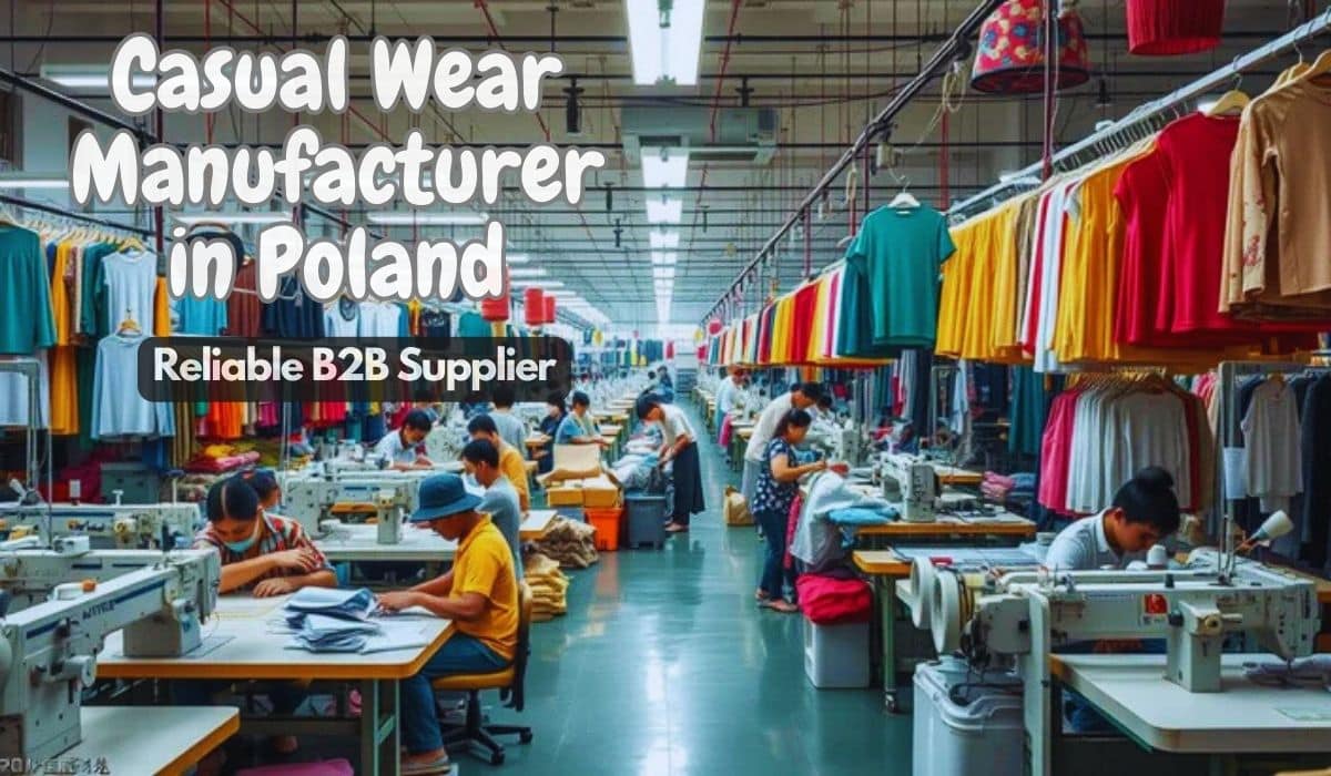 the featured image show the casual wear manufacturer in poland