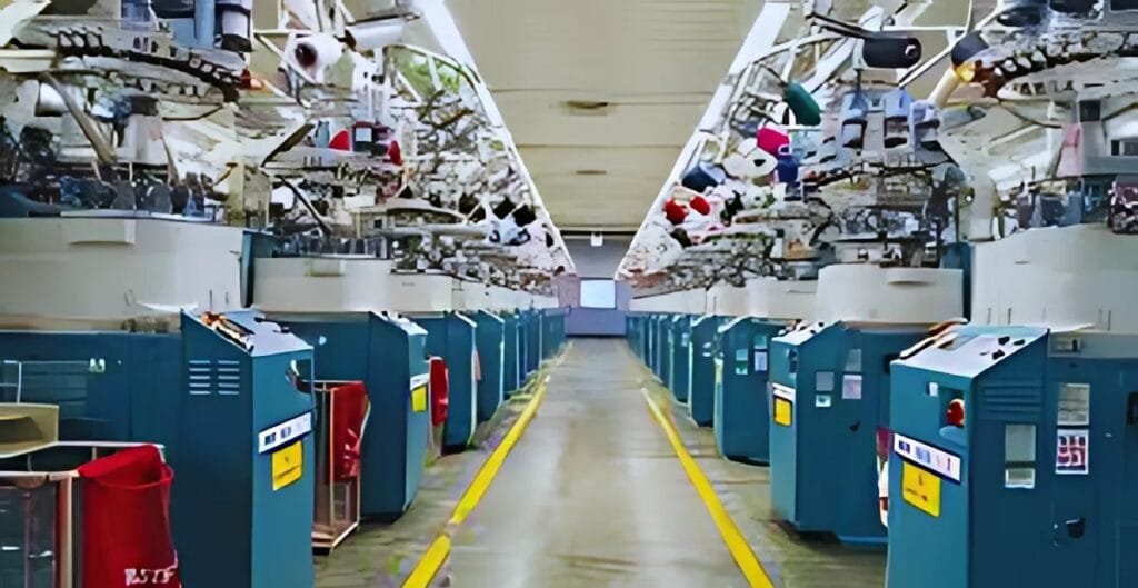 Interloop textile factory showcasing modern machinery and innovation in Pakistan’s textile industry.
