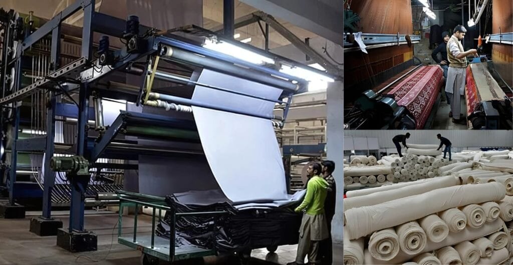 Nishat Mills factory exterior showcasing modern textile production facilities in Pakistan.