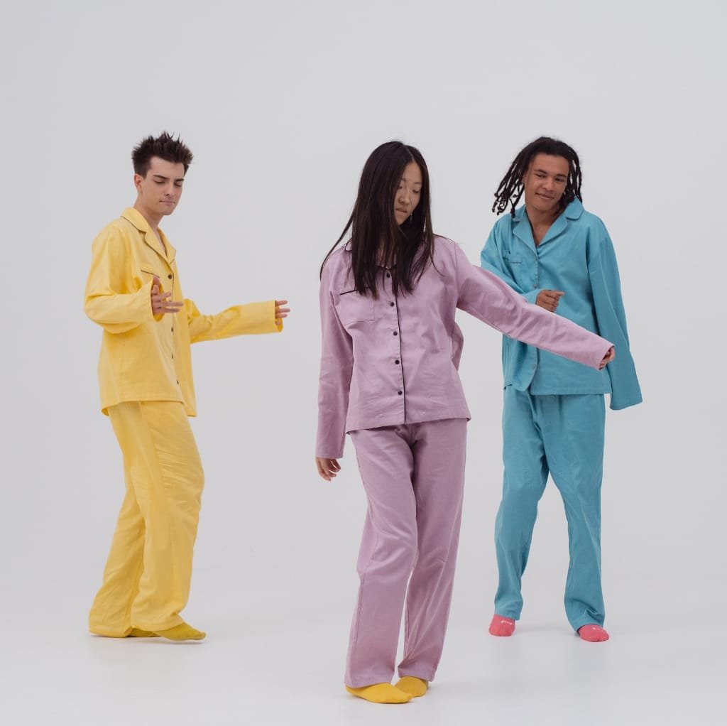 "Soft cotton loungewear set for women in neutral tones"