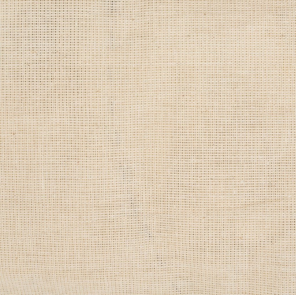 Close-up image of plain weave cotton fabric, showcasing its fine, evenly spaced weave pattern in a beige color.