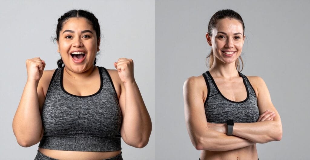 Women in 3x sports bras showing confidence and readiness for intense workouts