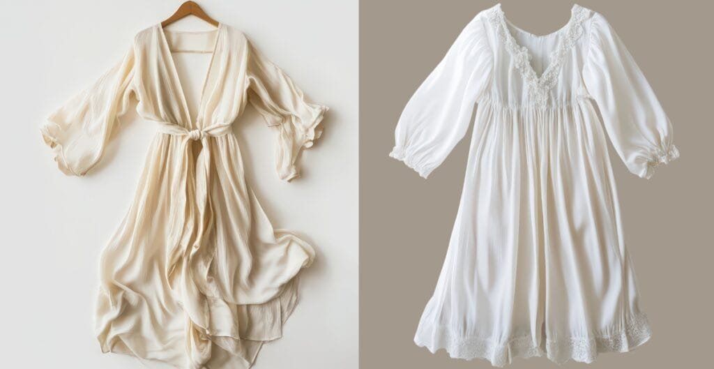 Elegant white ladies long sleeve midi dress with floral details