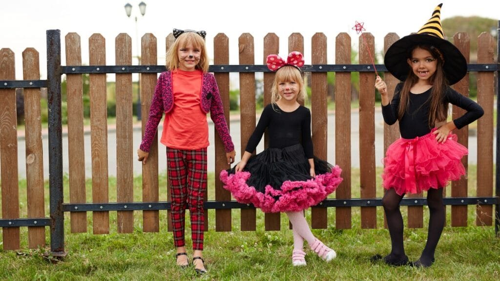 Fun and playful 6T girls clothes with colorful Halloween costumes for dress-up fun.