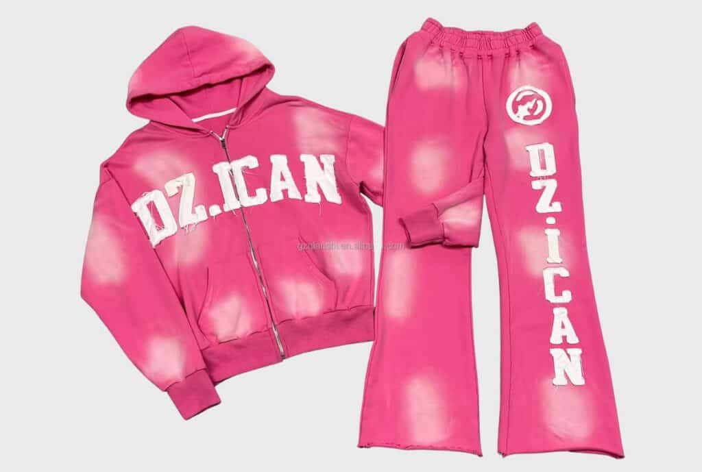 Elevate your brand with our custom embroidered sweatsuits—premium comfort, durable stitching, and logo-ready style.