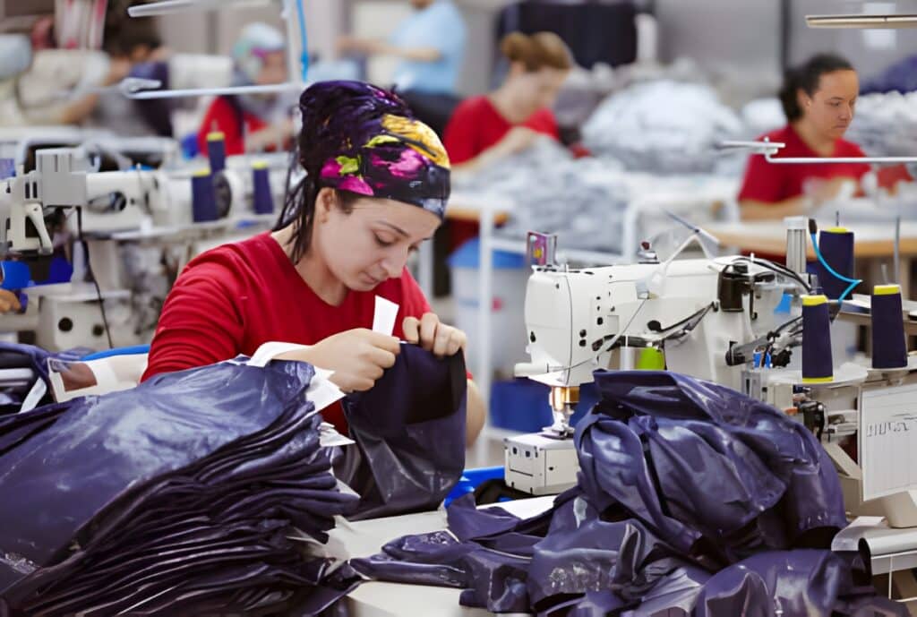 Two professionals shaking hands in front of a Fashion Soul International logo, signaling a new partnership.