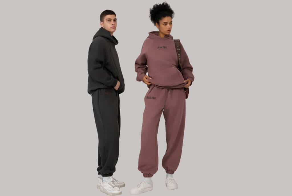 "Shop in the USA for eco-friendly recycled polyester sweatsuits—durable, comfortable, and planet-friendly."