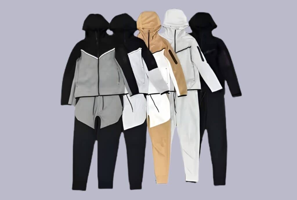 “USA-based supplier offering low minimum order quantity sweatsuits, including unisex and women's fits, 2-piece sets, soft fleece fabric, and quick lead times.”