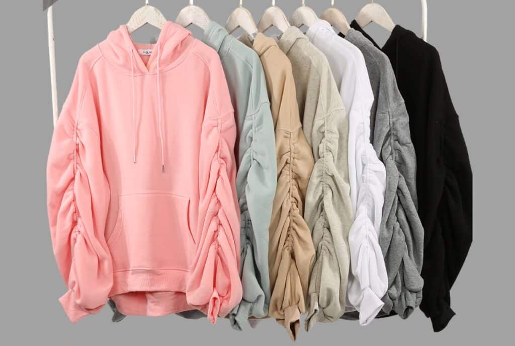 Model wearing: "Model wearing an oversized hoodie, relaxed fit, paired with casual jeans."