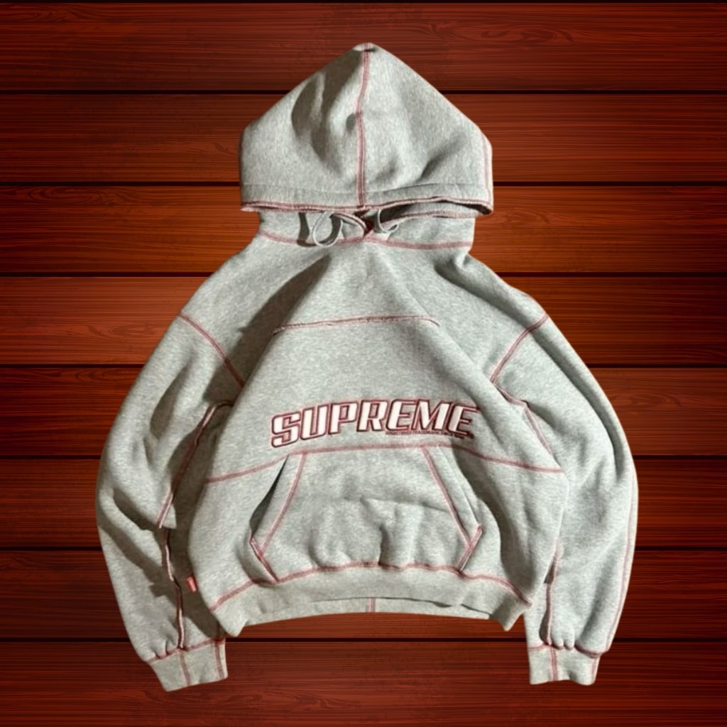 Low MOQ sweatsuit from a Phoenix supplier, featuring a matching hoodie and joggers in charcoal gray with white drawstrings.