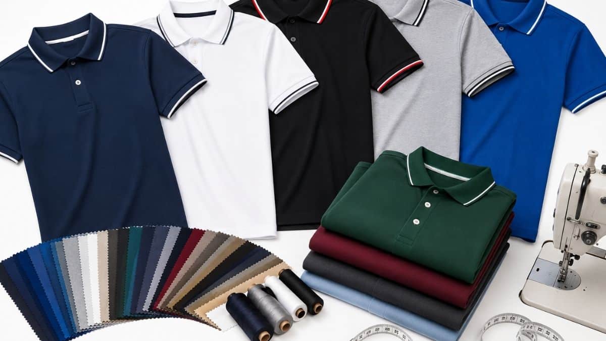 Custom polo shirts manufacturer — premium apparel manufacturing at Fashion Soul International production facility