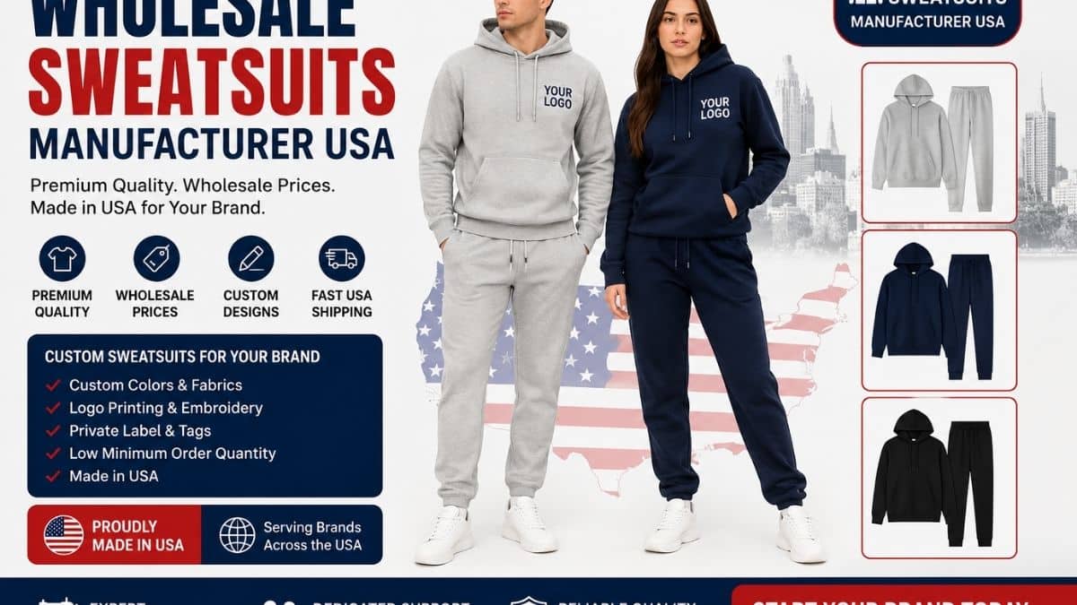 Wholesale sweatsuits manufactured by Fashion Soul International for USA brands