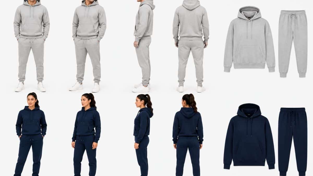 Custom crewneck and jogger sweatsuit set