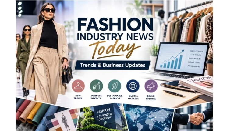 Fashion industry news today featuring latest fashion trends, business growth, sustainable fashion, and global market updates.