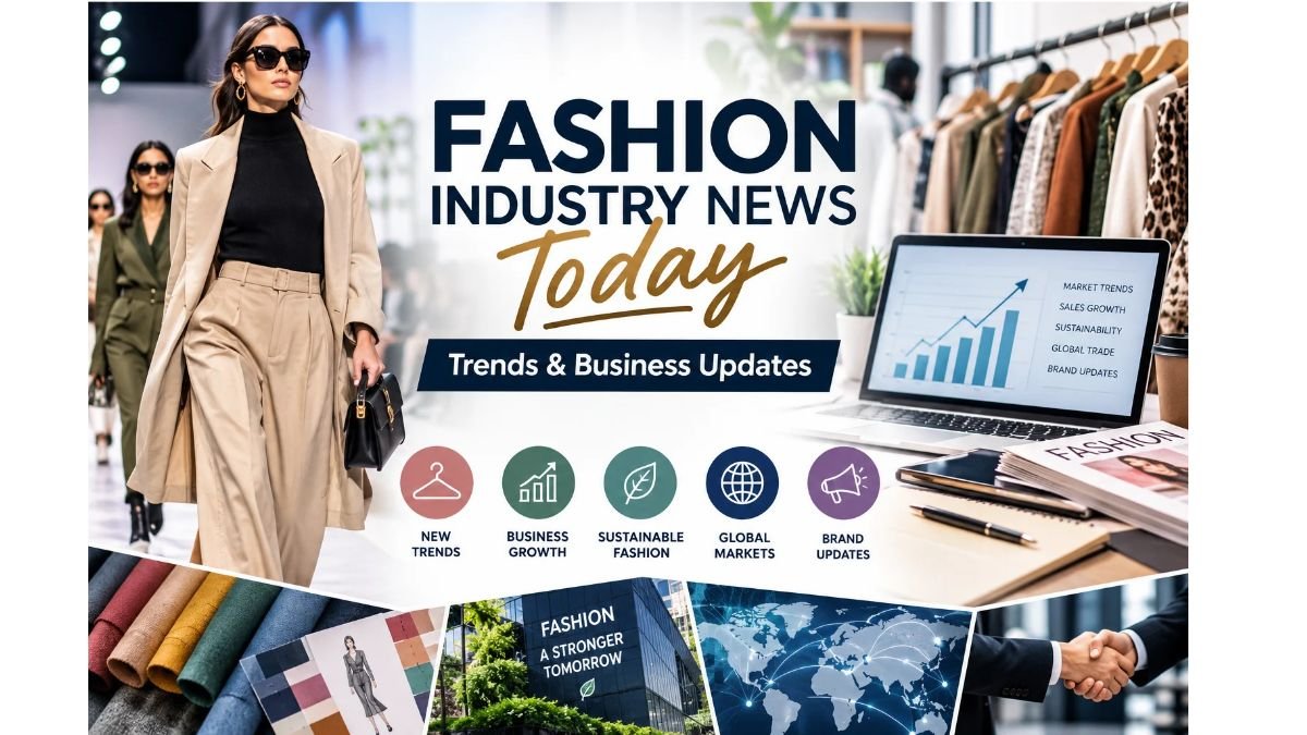 Fashion industry news today featuring latest fashion trends, business growth, sustainable fashion, and global market updates.