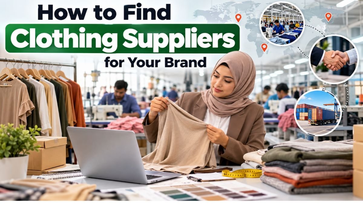 How to find clothing suppliers for your brand by researching manufacturers, checking fabric quality, and comparing prices.
