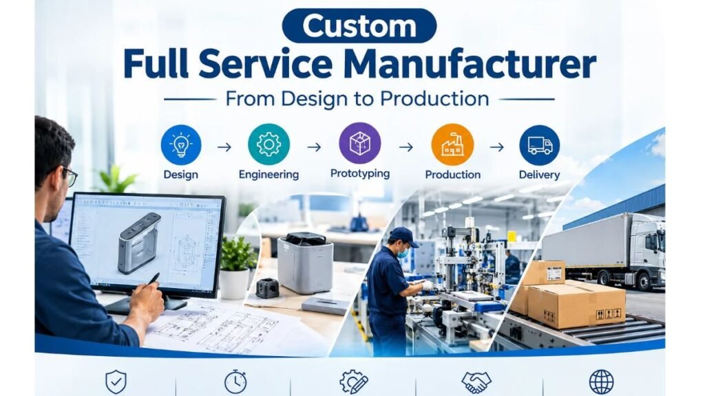 Custom Full Service Manufacturer From Design to Production – Engineering, Prototyping, Manufacturing and Delivery