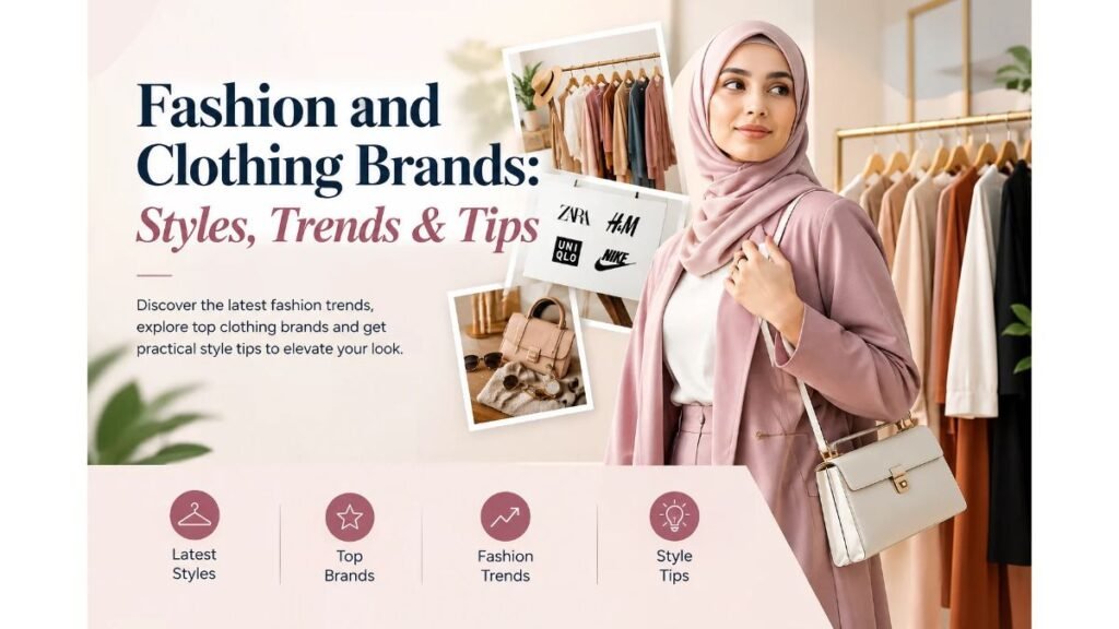 Fashion and clothing brands featuring the latest styles, fashion trends, elegant outfits, and practical styling tips.