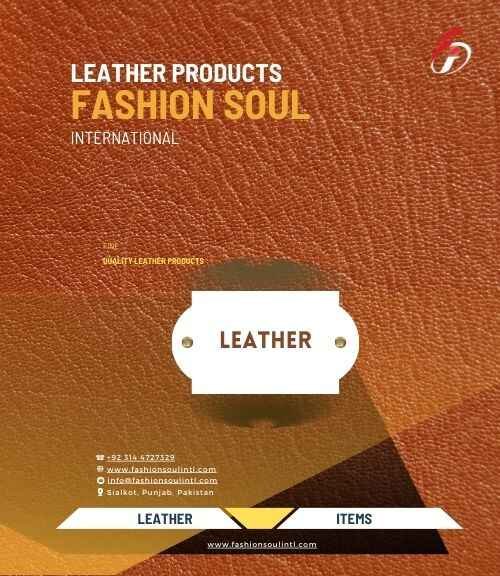 Leather products range catalogue