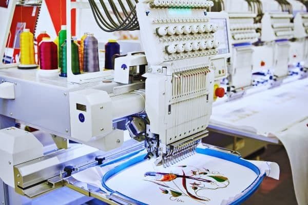 this image show the enbroidery of casual wear manufacturer in new zealand